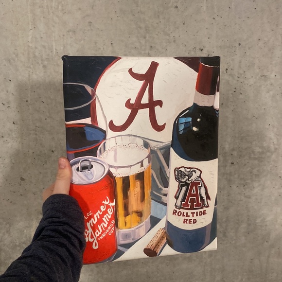 Gorgeous Christopher Mize University of Alabama painting painted on canvas. - Picture 3 of 3